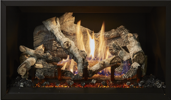 Image of realistic Birch Log Set by Fireplace Xtordinair for 564 25K TRV