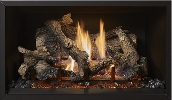 Image of realistic Classic Oak Log set by Fireplace Xtordinair for the 564 25K TRV.