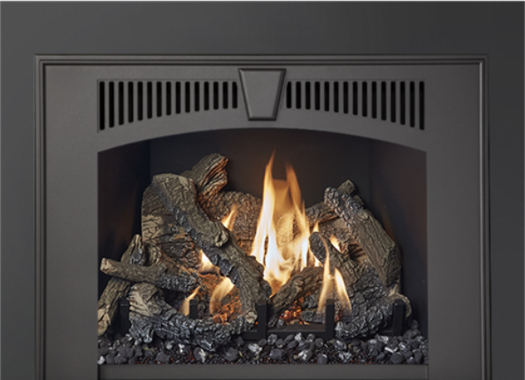 Black Wilmington Face Image of the large 616 gas insert by Travis Industries featuring Black Wilmington Face.