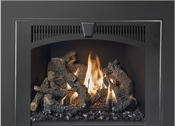 Carbon Patina Wilmington Face Image of the large 616 gas insert by Travis Industries featuring Carbon Patina Wilmington Face.