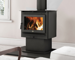 Image of the Evergreen Wood Stove by Lopi with a link to the product page.