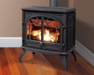 Image of a Westport Cast Gas stove made by Enviro that links you to the product page