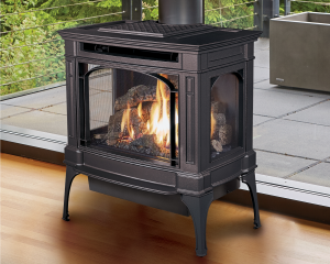 Image of a Berkshire Deluxe Gas Stove made by Lopi that links you to the product page