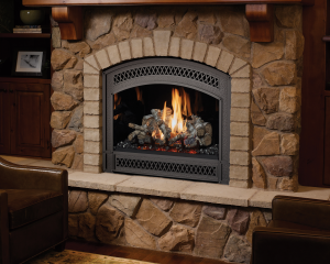 Image of an FireplaceX 864 TRV Gas Fireplace with a link to the product page.