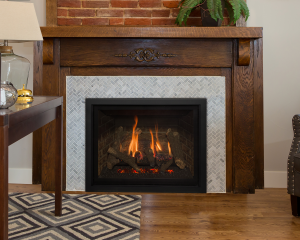 Image of a Kozy Heat Springfield 36 Gas Fireplace with a link to the product page.