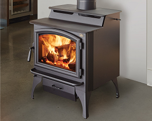 Image Of an Endeavor Wood stove with a link to the product page.
