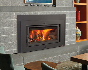 Image of a sleek Large flush Wood Insert by Fireplace Xtordinair with a link to the product page. 
