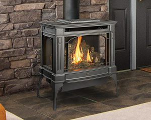 Image of a Berkshire Gas Stove by Lopi that links to the gas stove product page.
