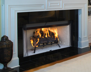 Image of a WRT3000 Superior Wood Fireplace with a link to the product page.
