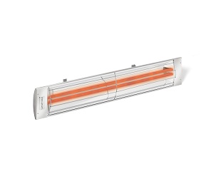 Image of a sleek CD-Series Infrared Heater by Infratech with a link to the product page.