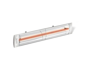 Image of a sleek C-Series Infrared Heater by Infratech with a link to the product page.