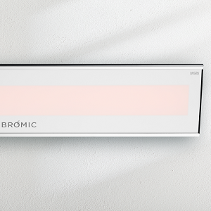 Image of a Marine Grade Platinum Series Infrared Heater in White by Bromic with a link to the product page.