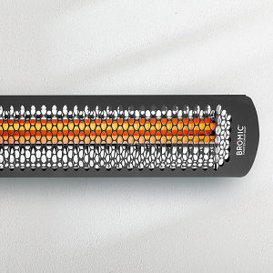 Image of a Tungsten Smart-Heat™ Electric Series Infrared Heater in Black by Bromic with a link to the product page.