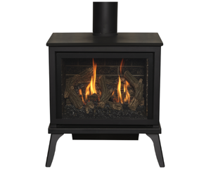 Image of a Kozy Heat Lakefield XL Gas Stove with a link to the product page.