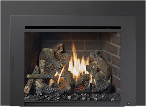 Image of a 616 Ember-Glo gas insert display sale with a link to the product page.